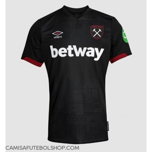 Camisa de time de futebol West Ham United Replicas 2º Equipamento 2024-25 Manga Curta